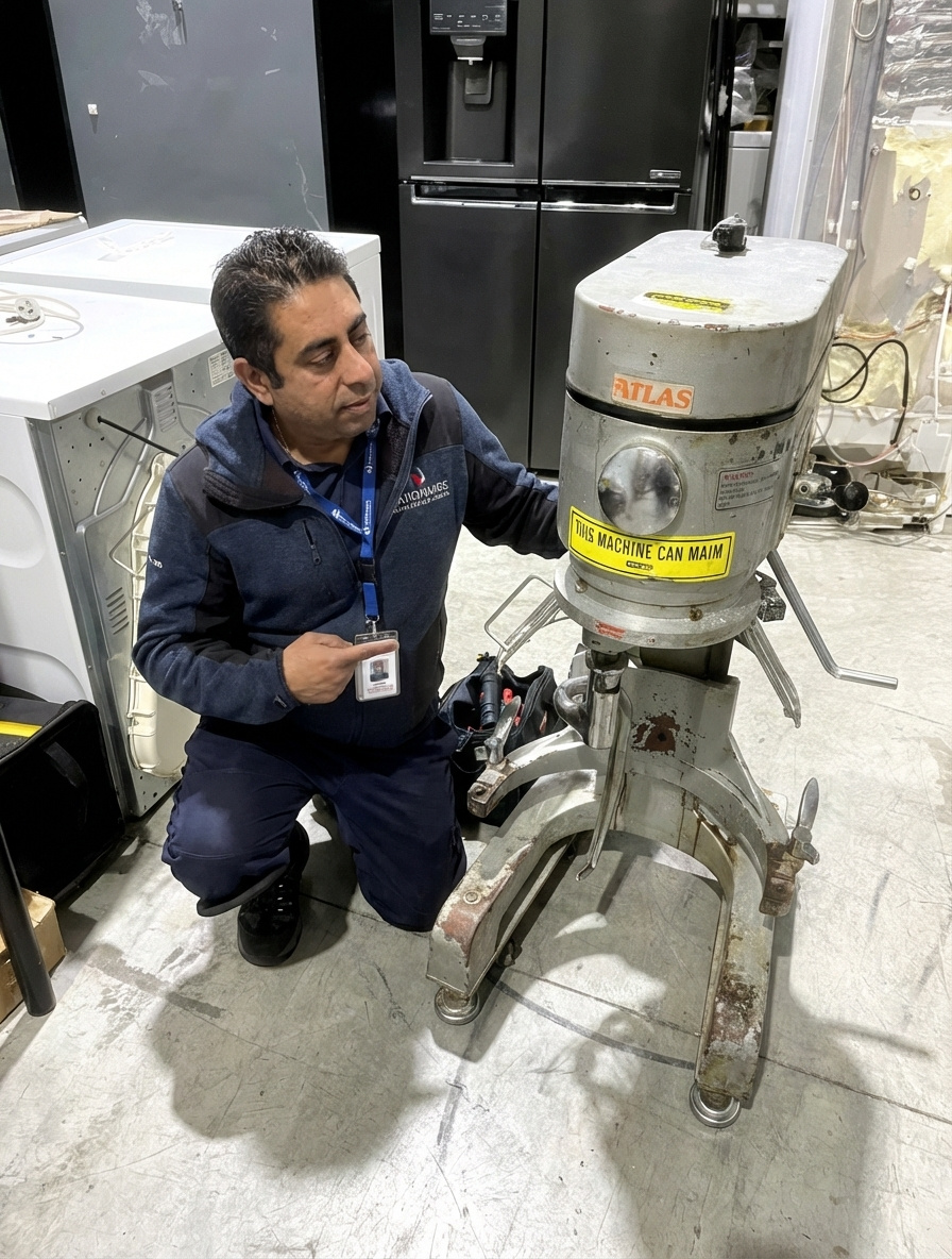Technician with tools